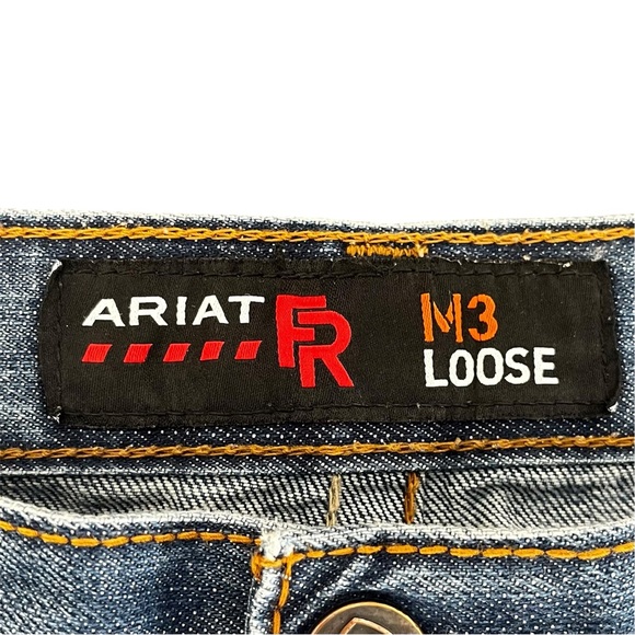 Ariat Jeans Mens W44 Blue Denim 44X32 M3 Loose FR Flame Resistant Western Cowboy - Picture 4 of 16